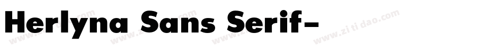 Herlyna Sans Serif字体转换